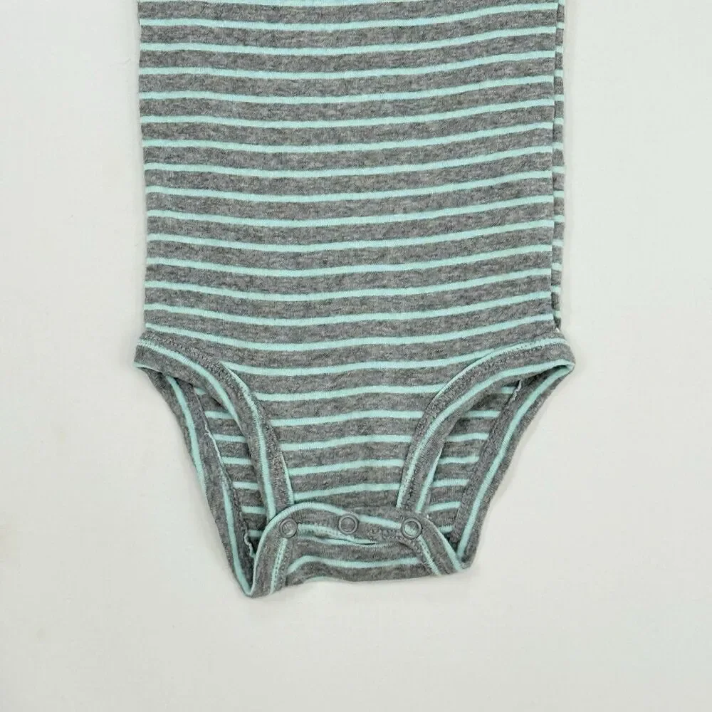 Carter's Girls Green Short Sleeve Bodysuit 9 Months